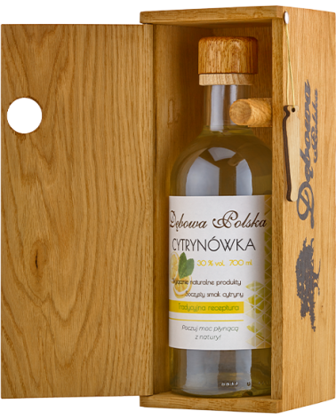 Likier Cytrynówka 0,7l Skrzynka ze skoblem