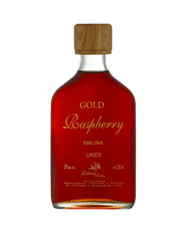 Likier Gold Raspberry Malina 0,2l Piersiówka
