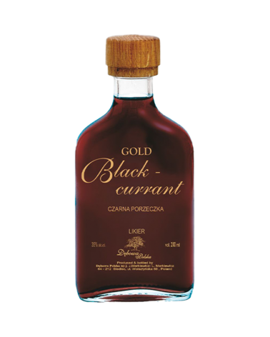 Likier Gold Blackcurrant Czarna Porzeczka 0,2l Piersiówka