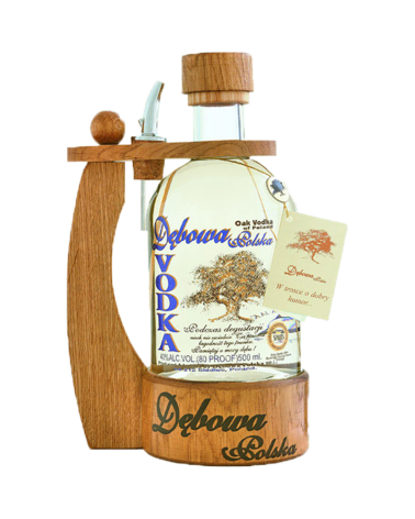 Wódka Dębowa Polska 0,5l z uchem dębowym