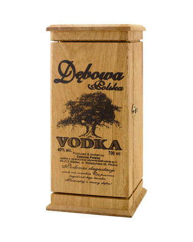 Wódka Dębowa Polska 0,7l Drewno Zamykane