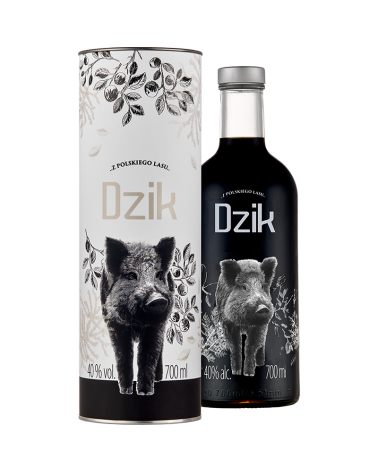 Wódka Black 0,7l DZIK Tuba